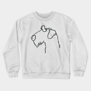 Airedale Terrier silhouette outline Crewneck Sweatshirt